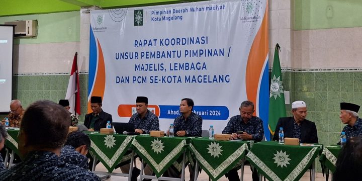 PDM Kota Magelang melaksanakan Rakor UPP Majelis dan Lembaga
